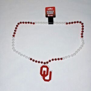 Oklahoma Sooners Big Chain Fan Necklace Logo NCAA Football Game Tailgate OU Norm